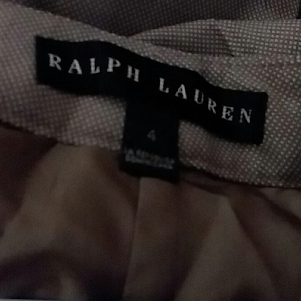 Ralph Lauren Wool Pants 4 Black Label Beige NWT - Picture 7 of 8